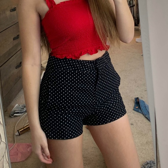 Dress Up Pants - Dress Up Boutique Black and White Polka Dot High Waisted Shorts